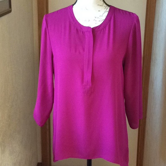 EXPRESS Purple Top Polyester - Picture 2 of 8